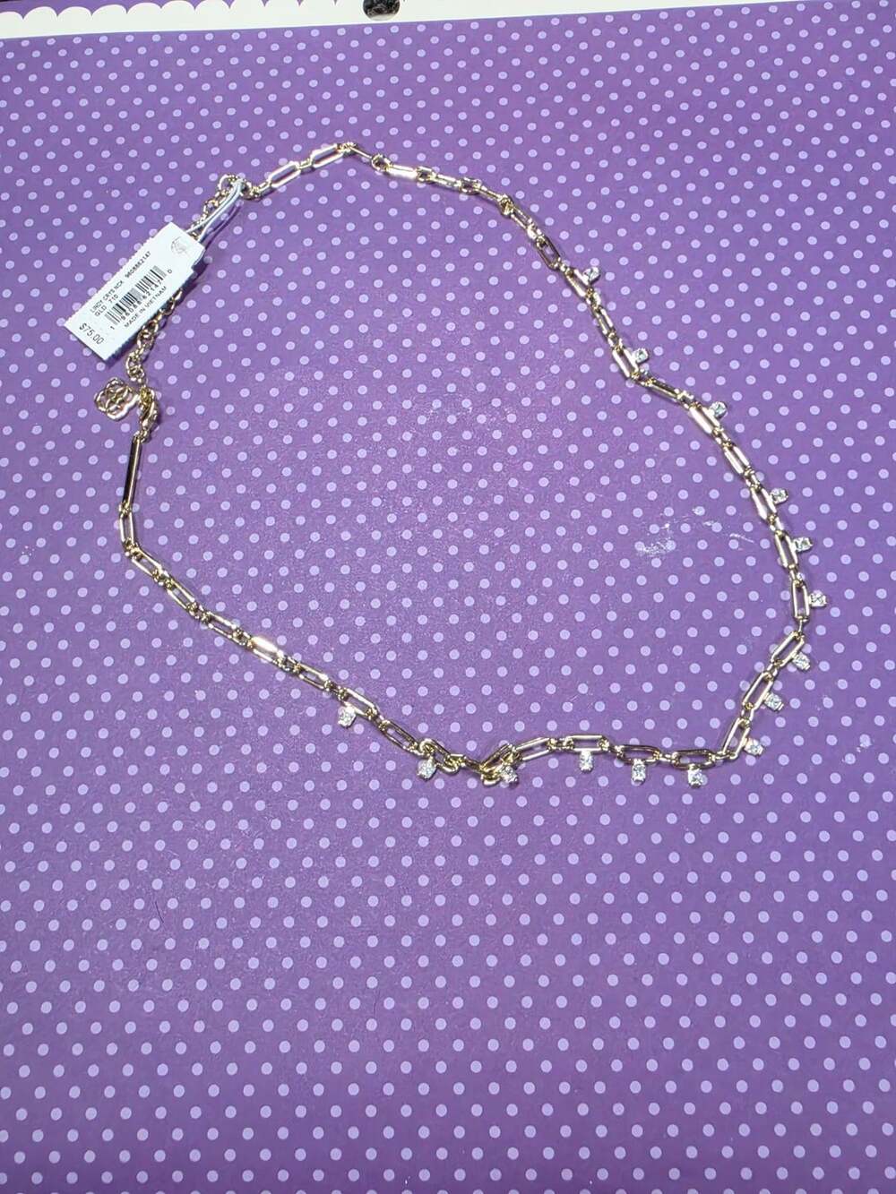 Kendra Scott Lindy Crystal Necklace Gold